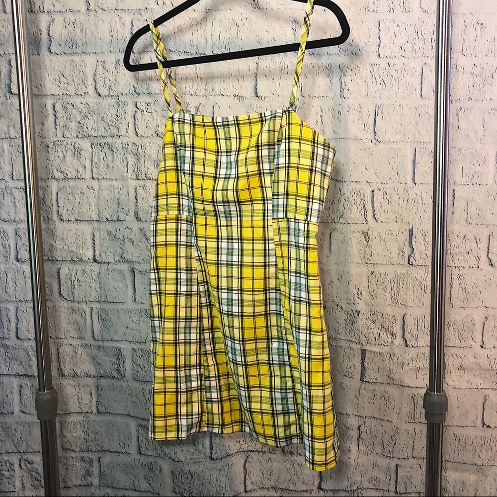 FOREVER 21 Plaid Fit and Flare Dress